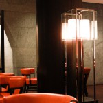 Lampe im Restaurantbereich Hyatt Berlin