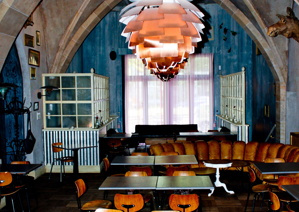 Vintage Restaurant in Kreuzberg, Poulsen, Eiermann